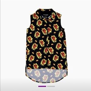 Deadpool Women’s High Low Button Tank